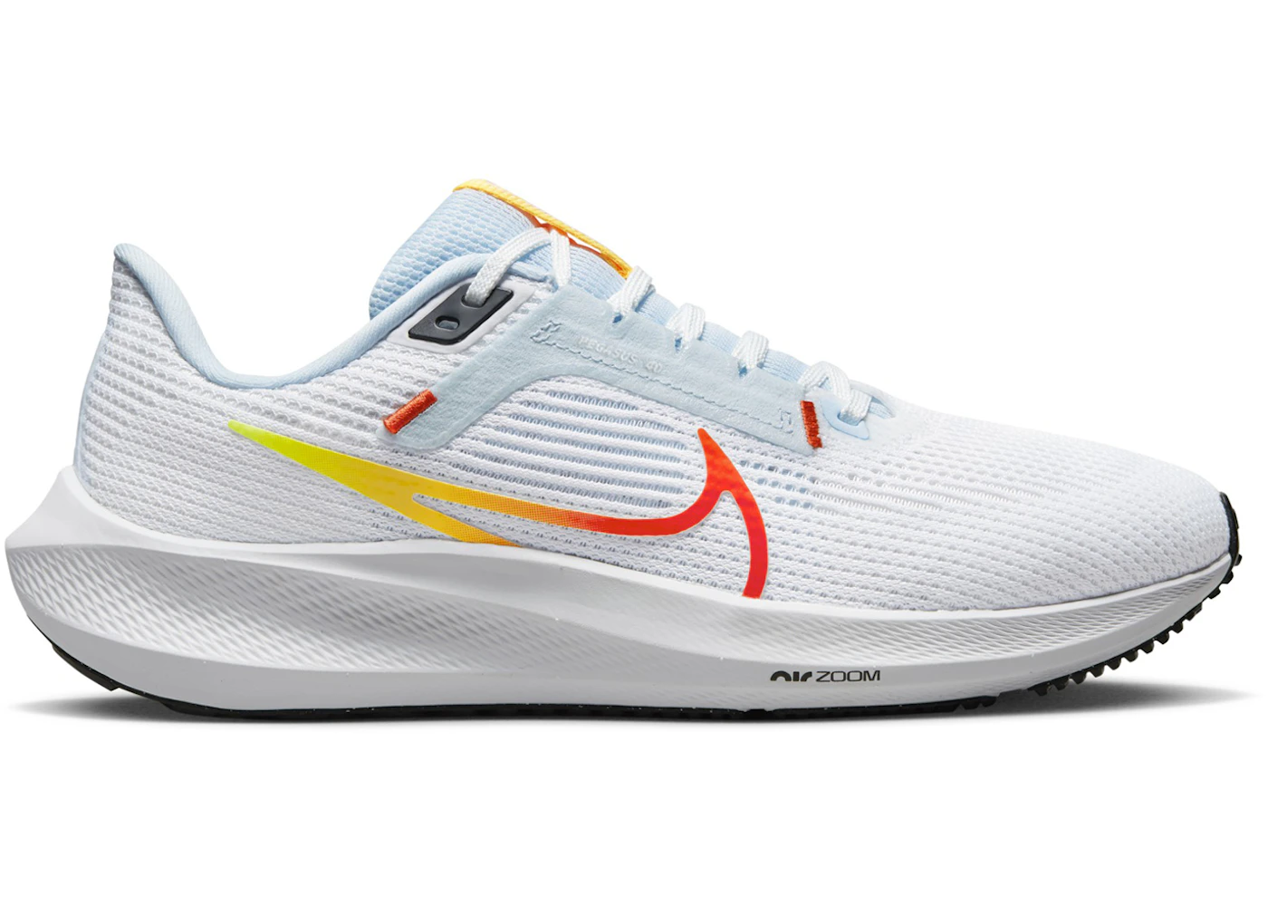 Nike Pegasus 40 Laser Orange Picante Red Blue Tint 