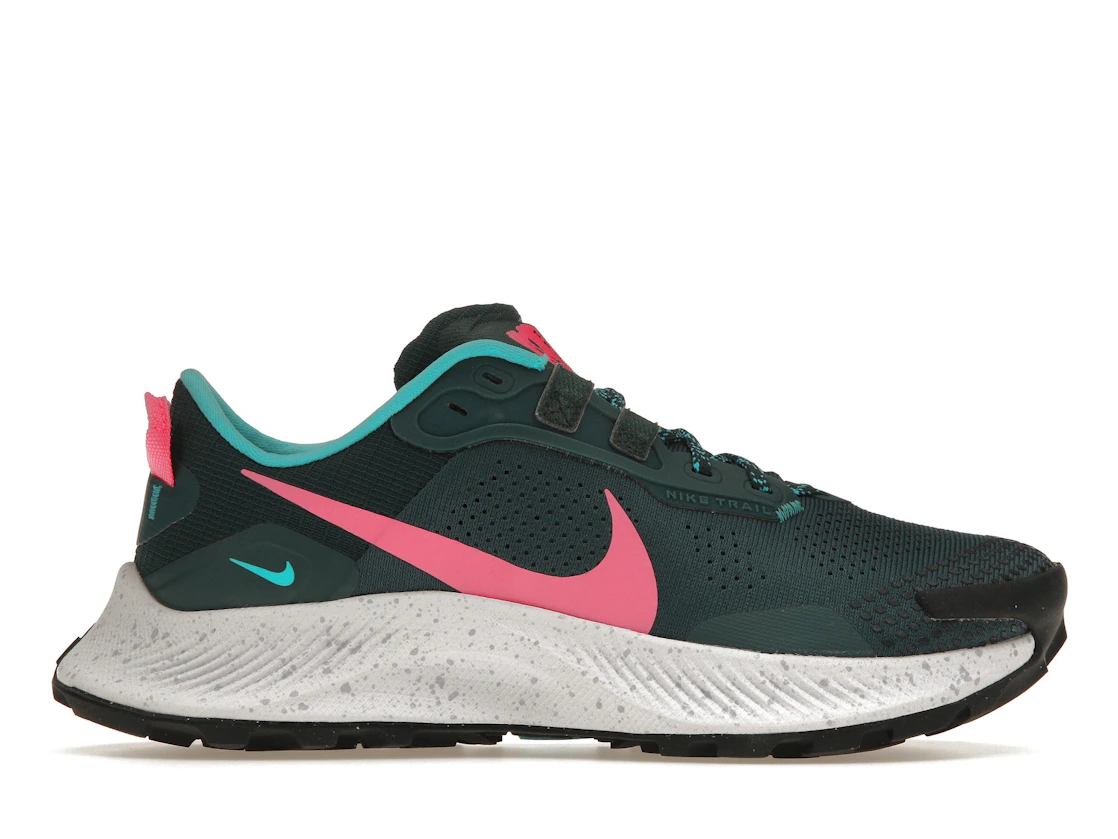 Vue 1 de Nike Pegasus Trail 3 Dark Teal Green Pink Glow 