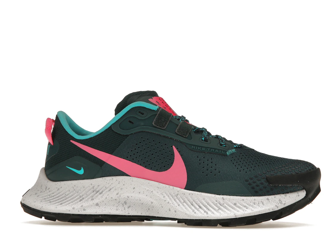 Vue 2 de Nike Pegasus Trail 3 Dark Teal Green Pink Glow 