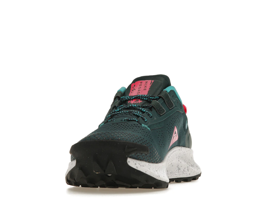 Vue 12 de Nike Pegasus Trail 3 Dark Teal Green Pink Glow 
