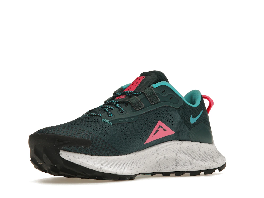Vue 15 de Nike Pegasus Trail 3 Dark Teal Green Pink Glow 