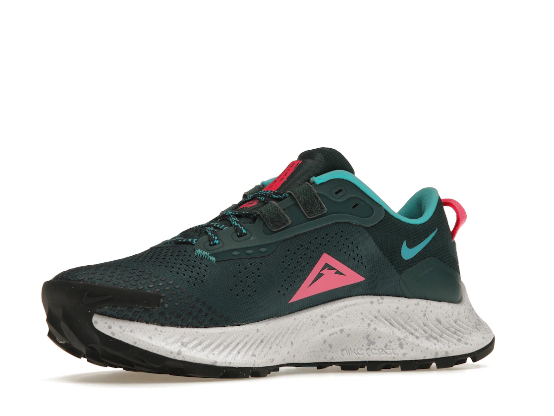 Vue 16 de Nike Pegasus Trail 3 Dark Teal Green Pink Glow 