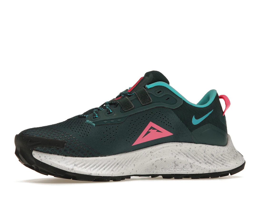 Vue 17 de Nike Pegasus Trail 3 Dark Teal Green Pink Glow 