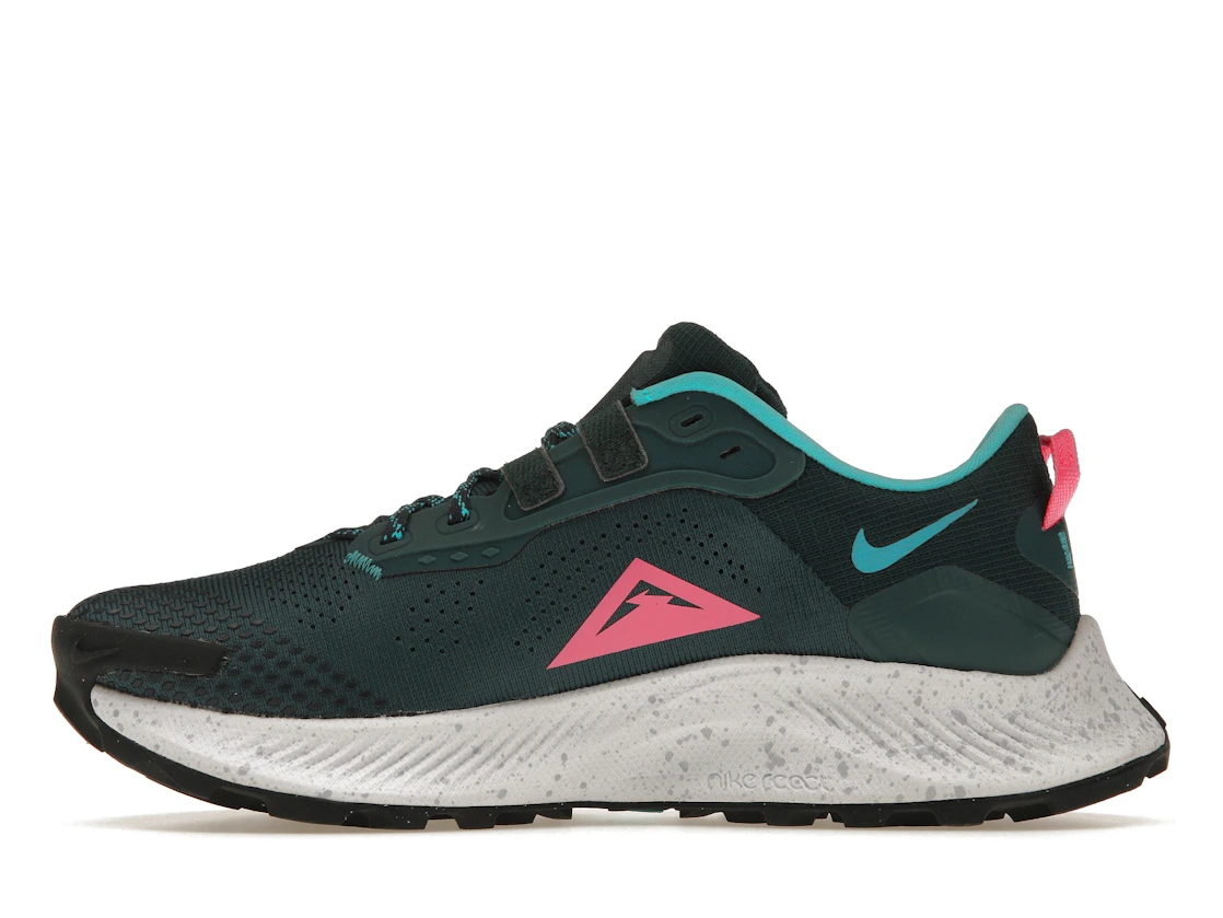 Vue 19 de Nike Pegasus Trail 3 Dark Teal Green Pink Glow 