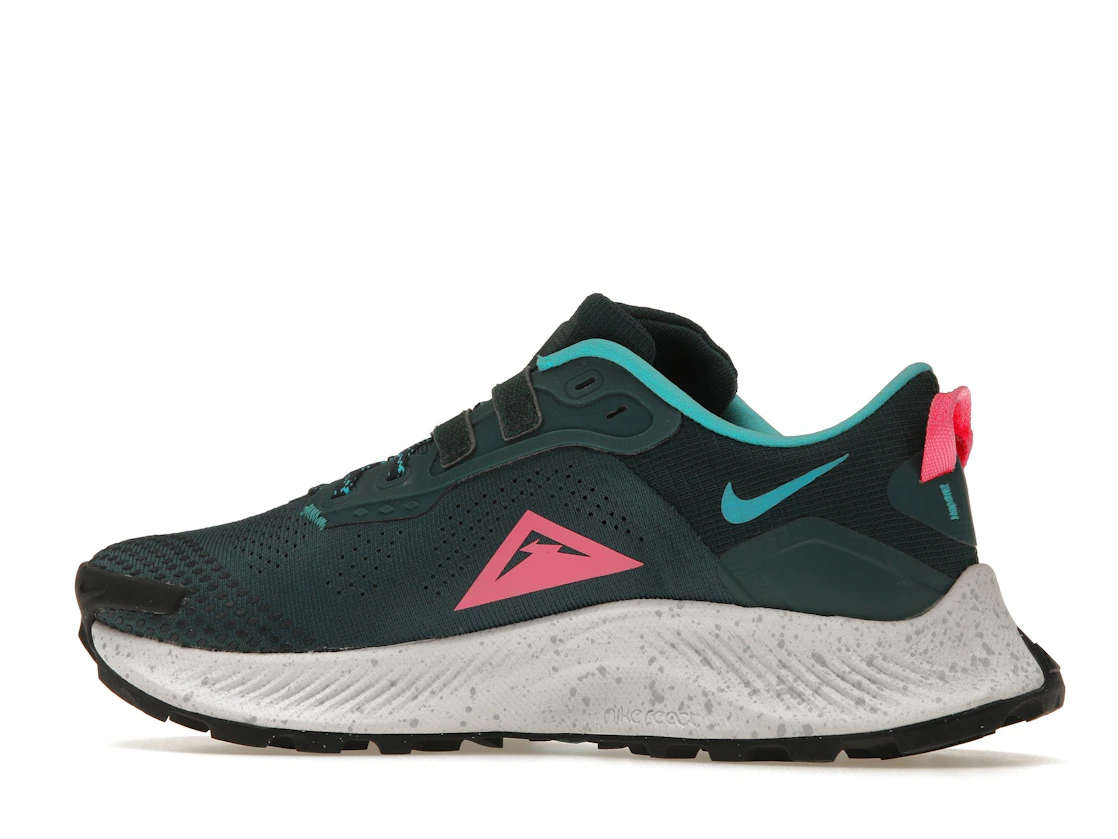 Vue 21 de Nike Pegasus Trail 3 Dark Teal Green Pink Glow 