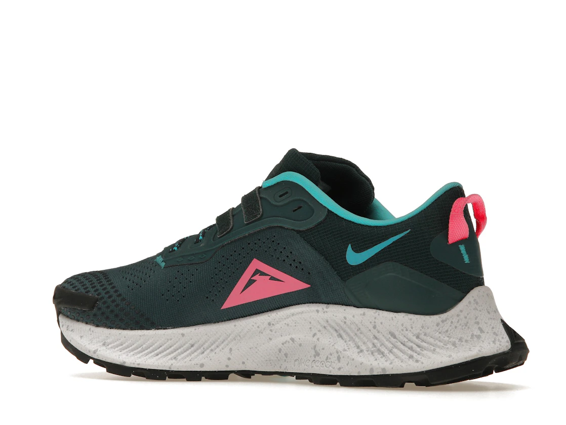 Vue 22 de Nike Pegasus Trail 3 Dark Teal Green Pink Glow 