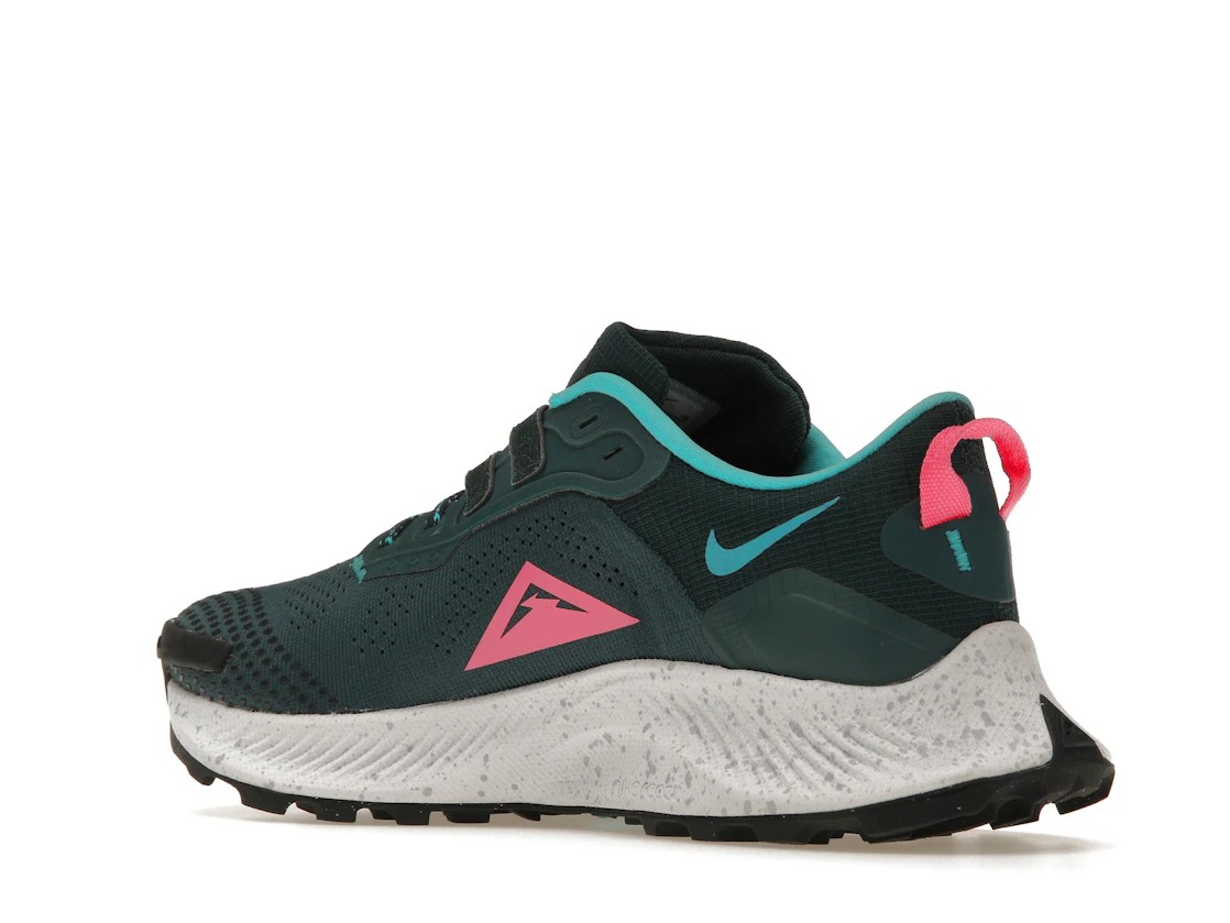 Vue 23 de Nike Pegasus Trail 3 Dark Teal Green Pink Glow 