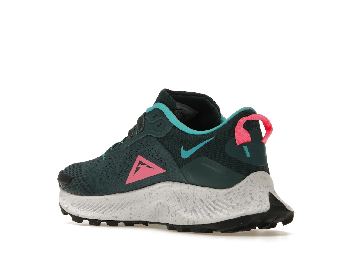 Vue 24 de Nike Pegasus Trail 3 Dark Teal Green Pink Glow 