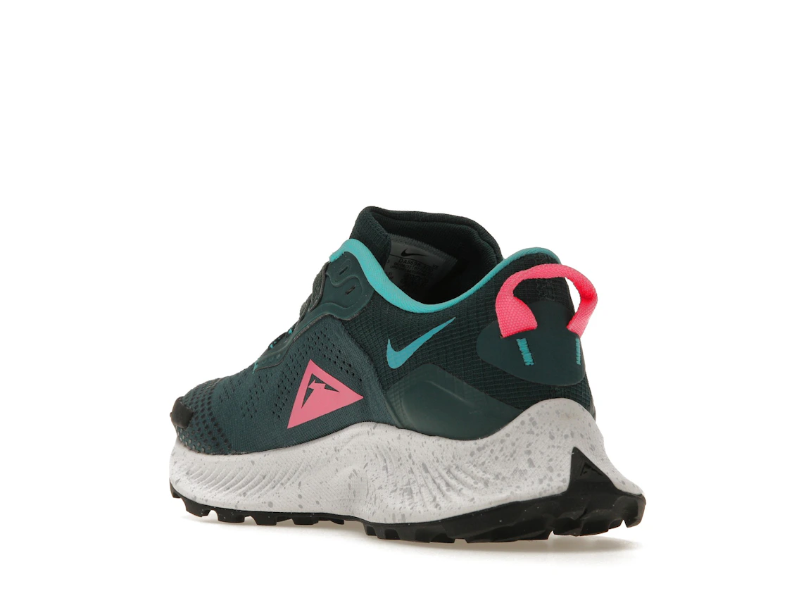 Vue 25 de Nike Pegasus Trail 3 Dark Teal Green Pink Glow 