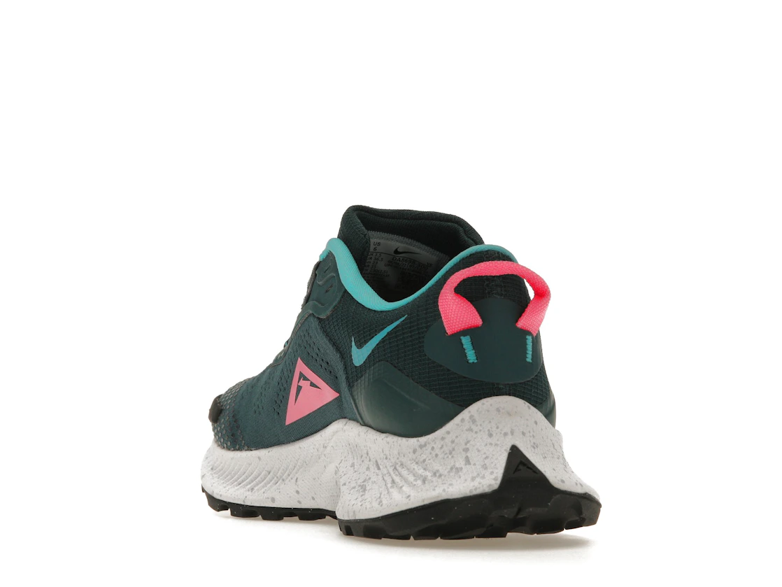 Vue 26 de Nike Pegasus Trail 3 Dark Teal Green Pink Glow 