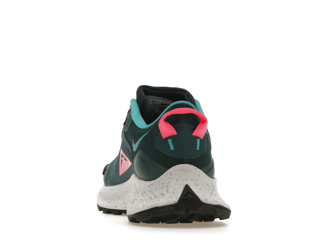 Vue 27 de Nike Pegasus Trail 3 Dark Teal Green Pink Glow 