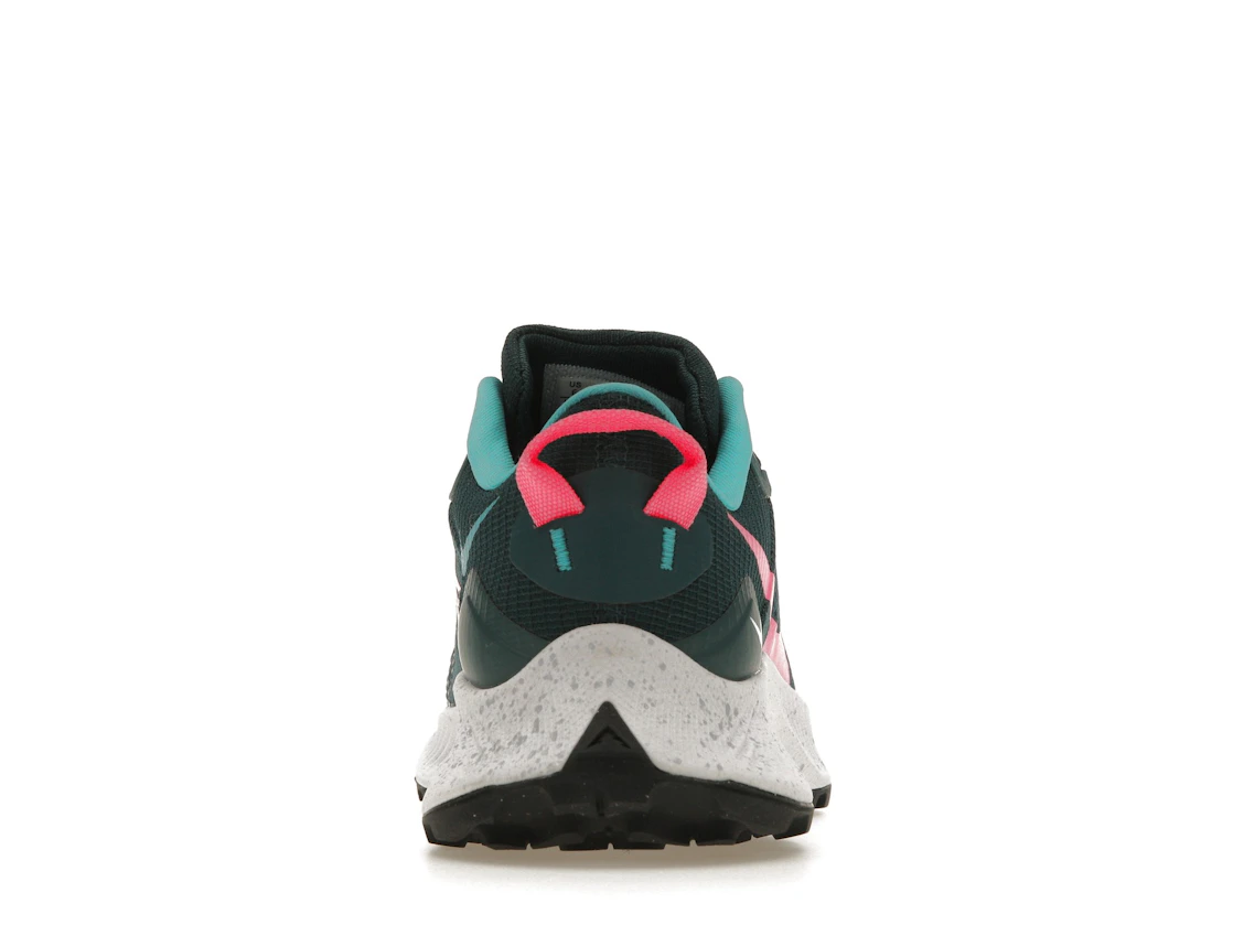 Vue 28 de Nike Pegasus Trail 3 Dark Teal Green Pink Glow 