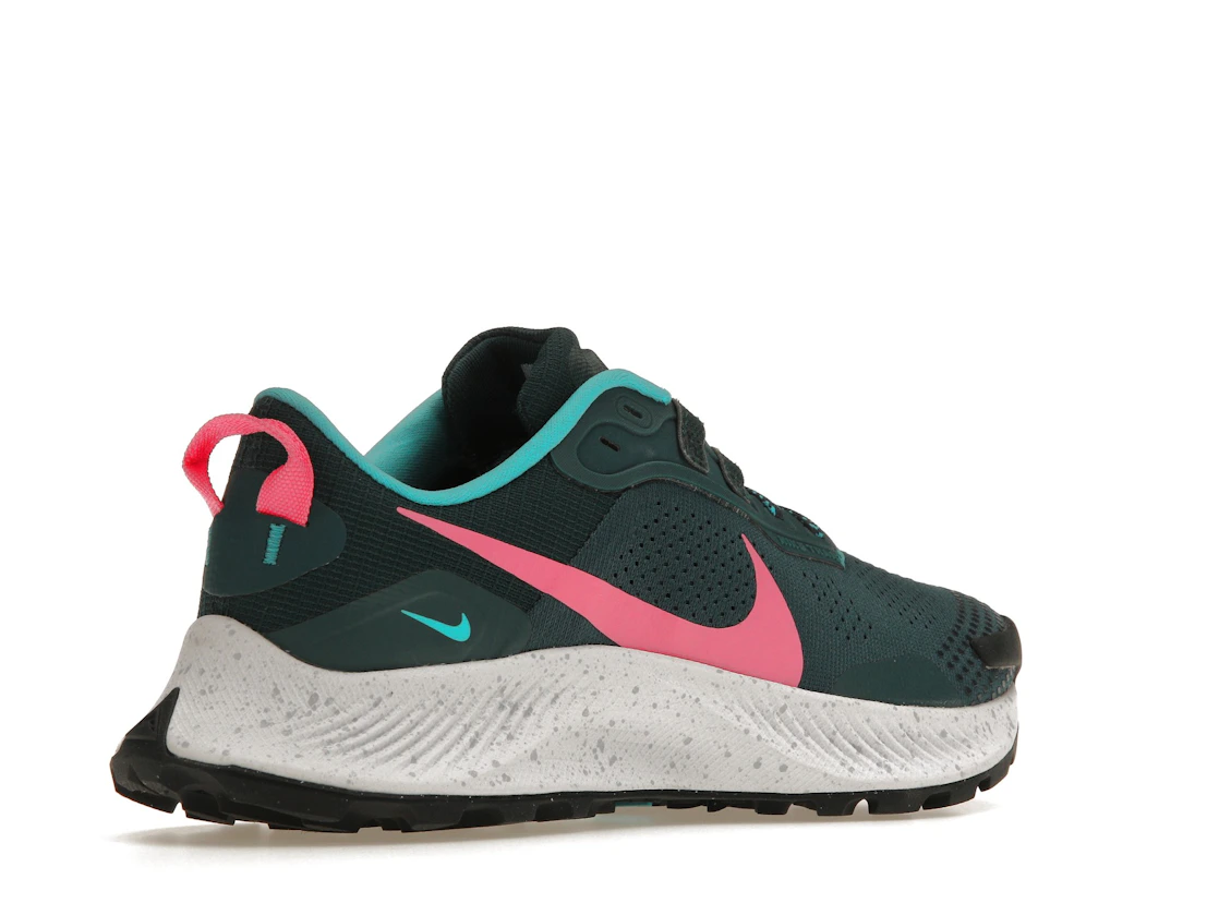 Vue 33 de Nike Pegasus Trail 3 Dark Teal Green Pink Glow 
