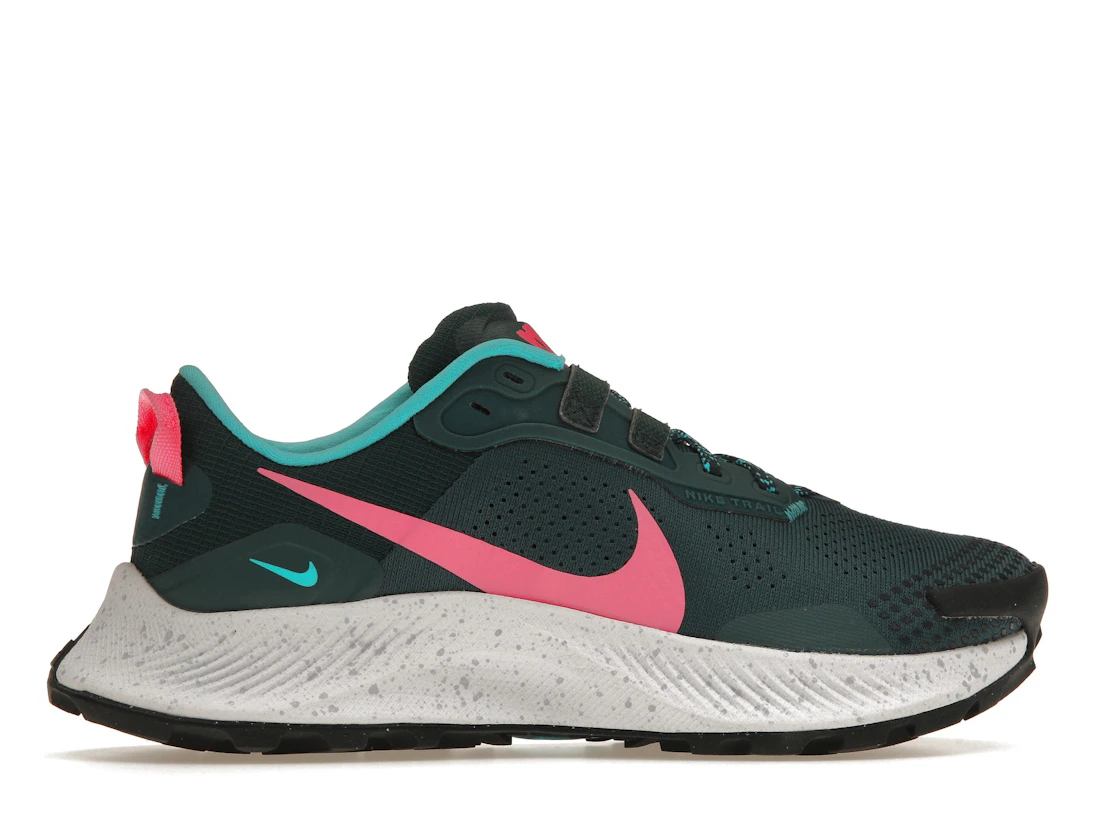 Vue 36 de Nike Pegasus Trail 3 Dark Teal Green Pink Glow 
