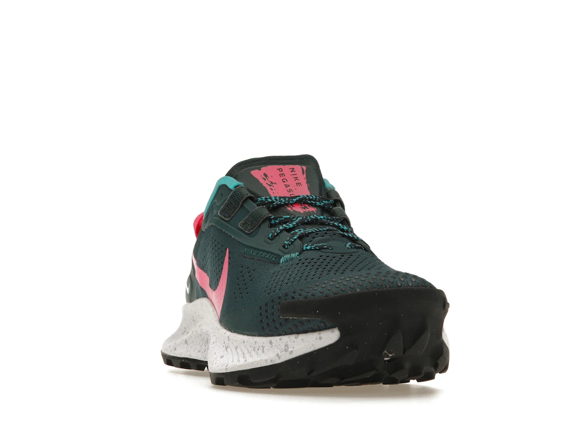 Vue 8 de Nike Pegasus Trail 3 Dark Teal Green Pink Glow 