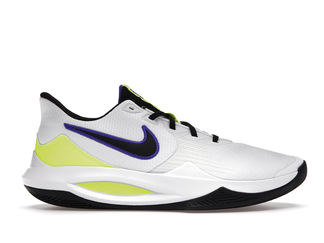 Vue 1 de Nike Precision 5 White Barely Volt
