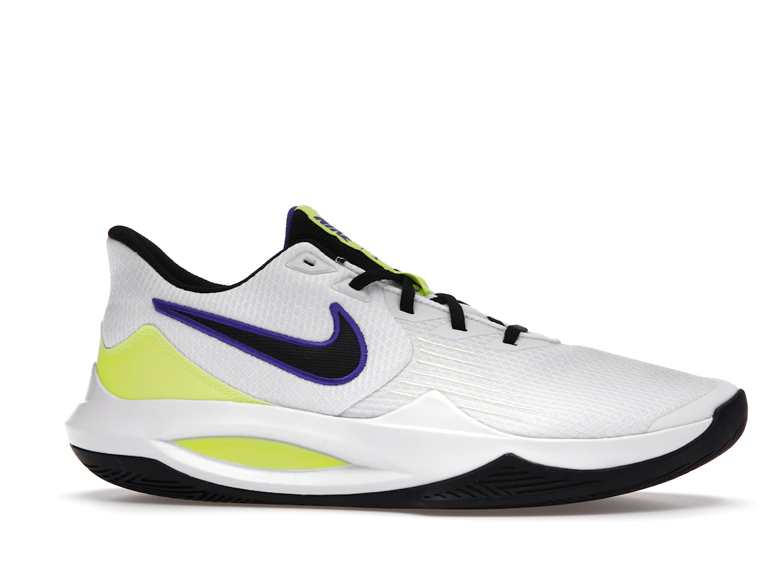 Vue 2 de Nike Precision 5 White Barely Volt