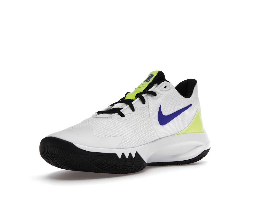 Vue 14 de Nike Precision 5 White Barely Volt