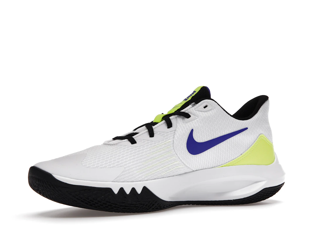 Vue 16 de Nike Precision 5 White Barely Volt