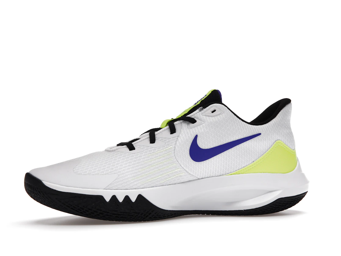 Vue 17 de Nike Precision 5 White Barely Volt