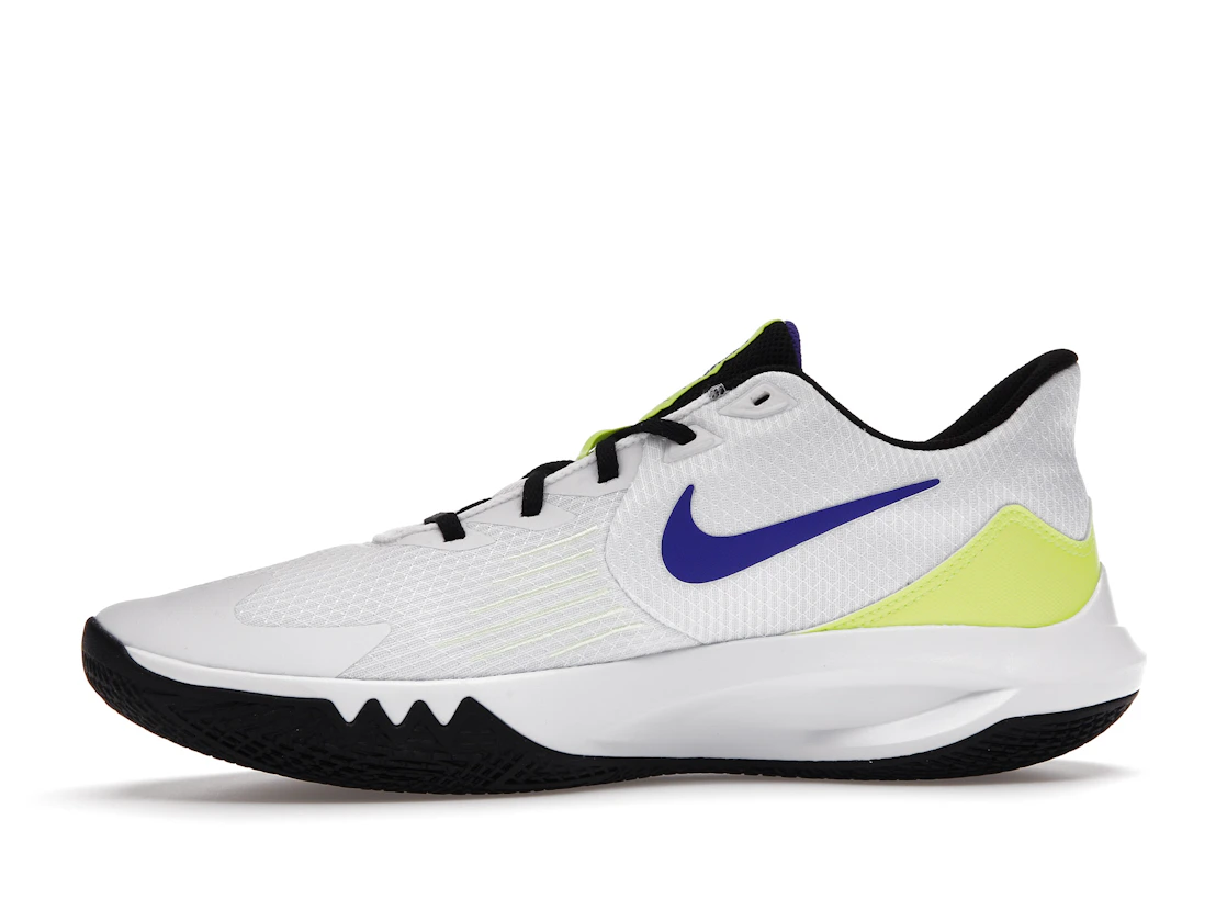 Vue 18 de Nike Precision 5 White Barely Volt