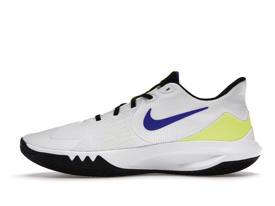 Vue 19 de Nike Precision 5 White Barely Volt