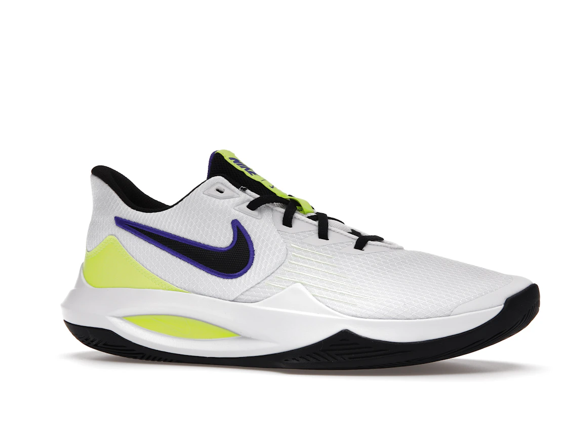 Vue 3 de Nike Precision 5 White Barely Volt