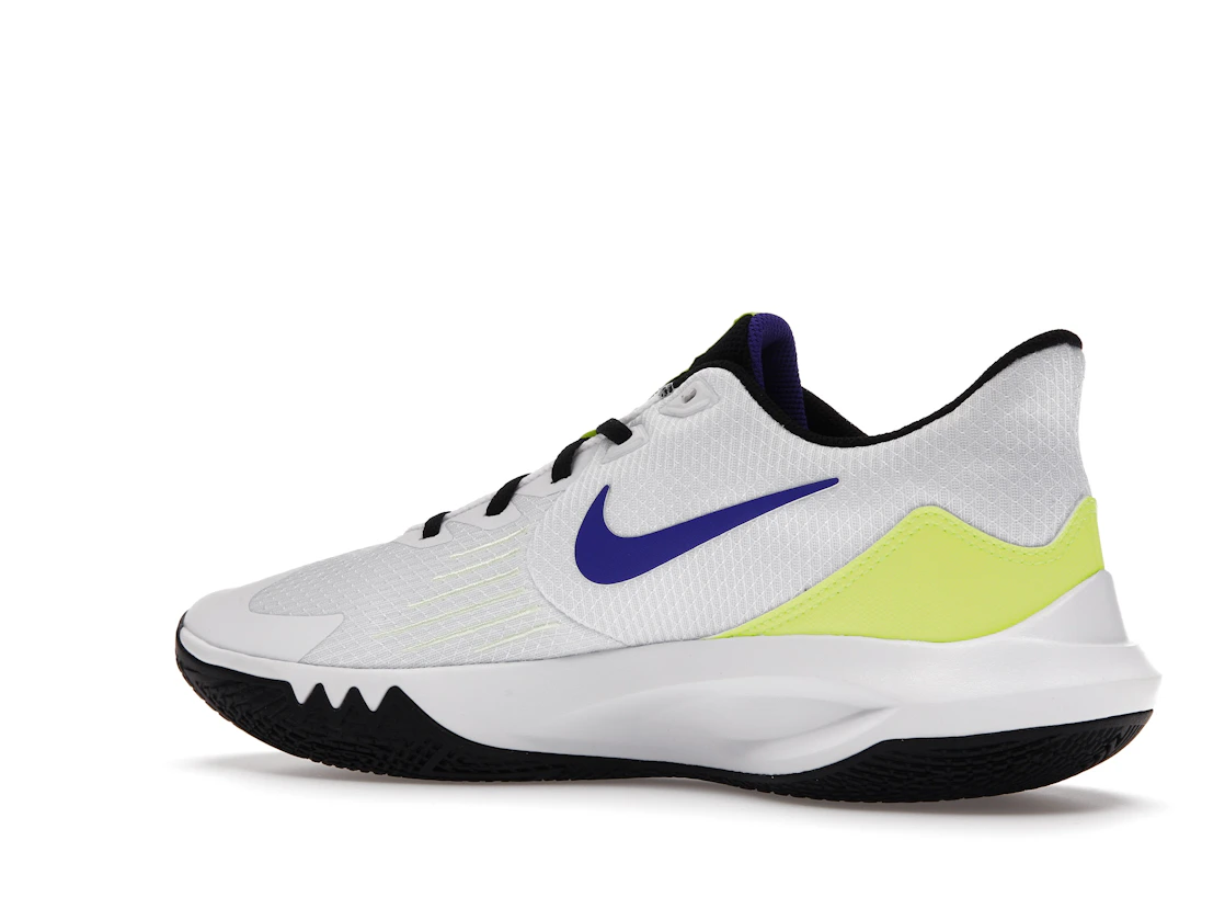 Vue 22 de Nike Precision 5 White Barely Volt