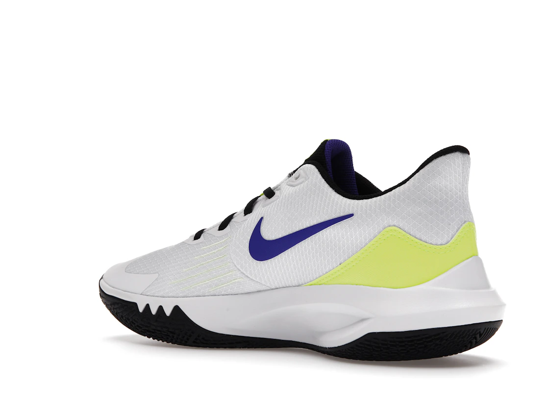 Vue 23 de Nike Precision 5 White Barely Volt