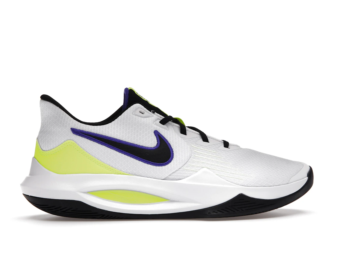Vue 36 de Nike Precision 5 White Barely Volt