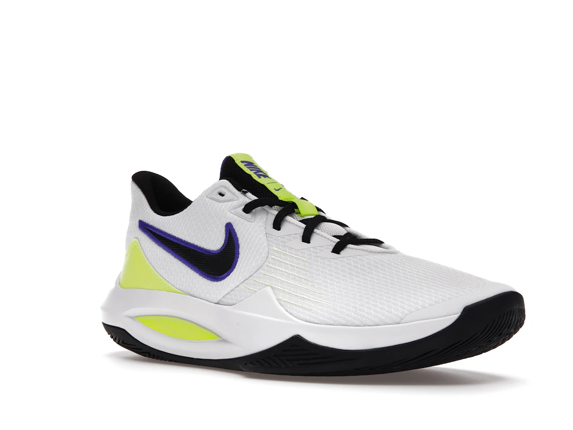 Vue 5 de Nike Precision 5 White Barely Volt
