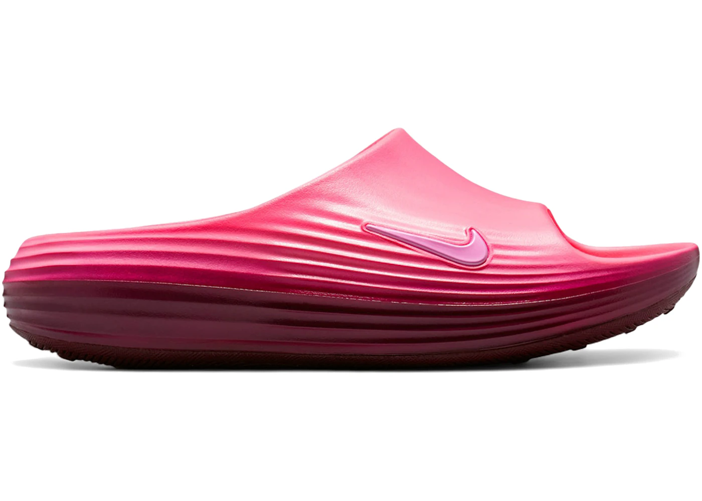 Nike ReactX Rejuven8 Slide Pink Spell Bordeaux 