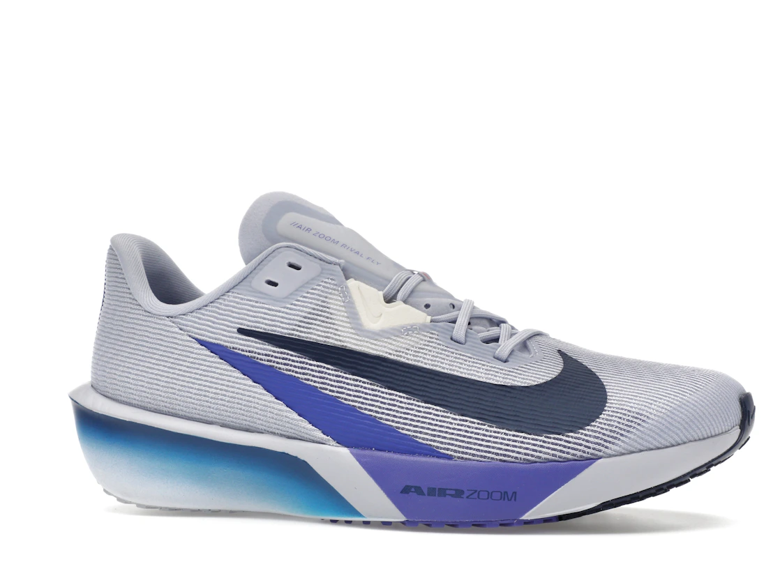 Vue 3 de Nike Rival Fly 4 Ghost Persian Violet Baltic Blue Blue Void