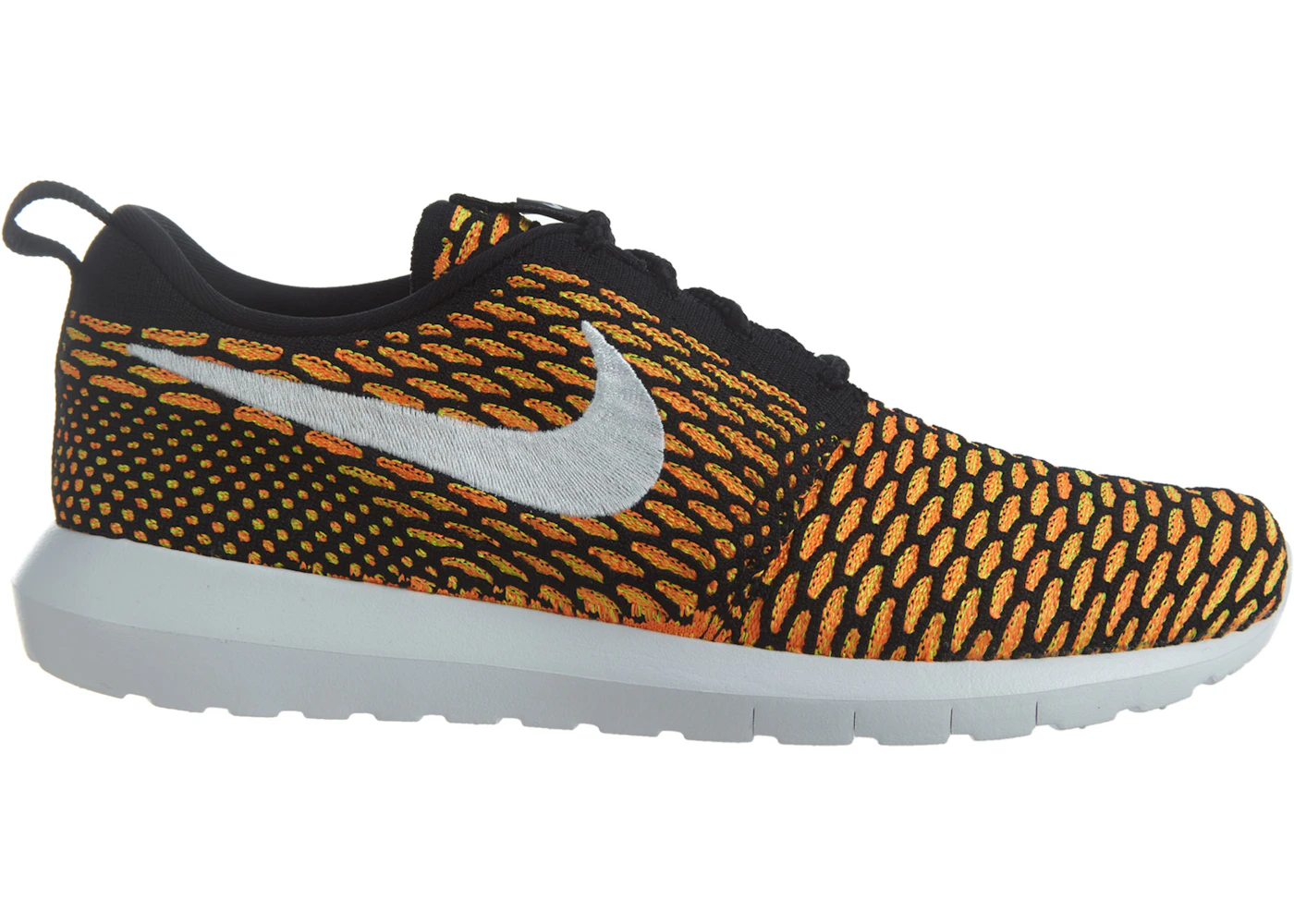 Nike Roshe Nm Flyknit Black/White-Total Orange-Volt
