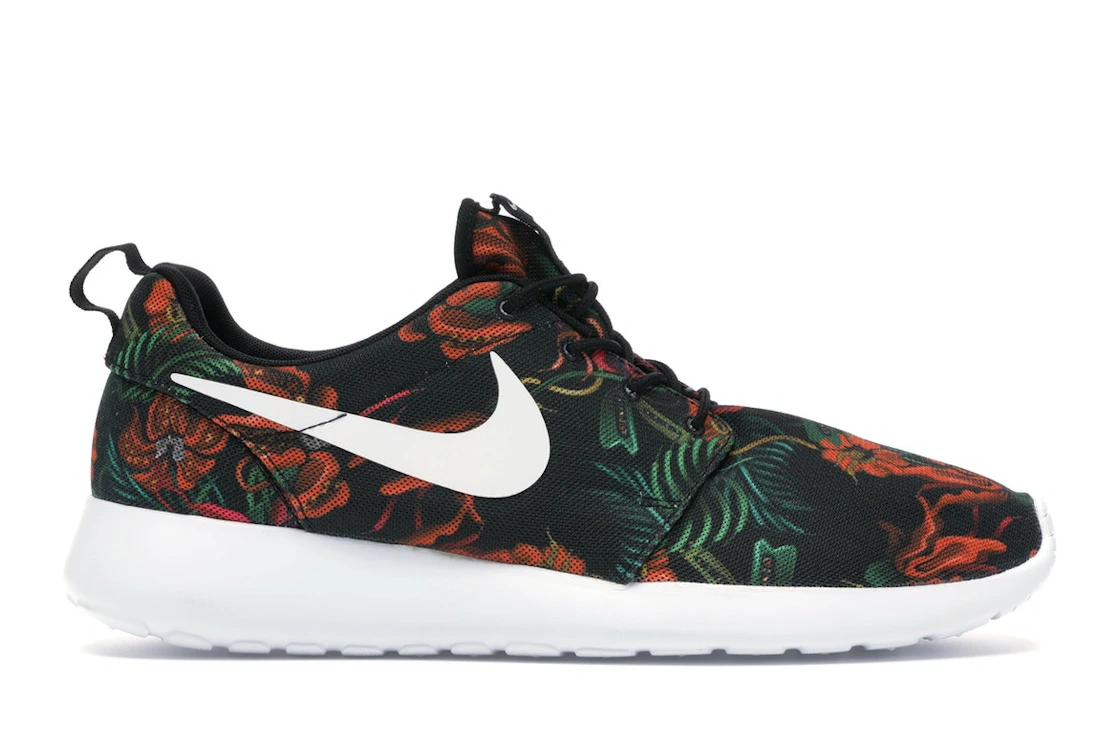 Vue 1 de Nike Roshe Run Floral Print Total Orange