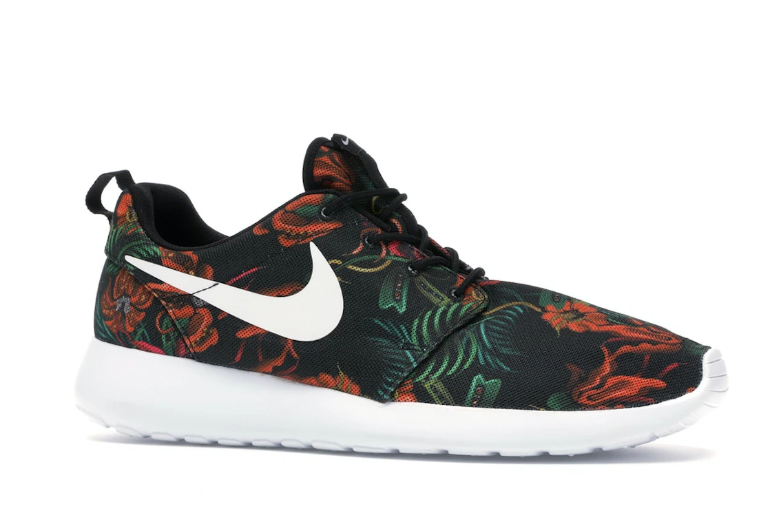 Vue 3 de Nike Roshe Run Floral Print Total Orange