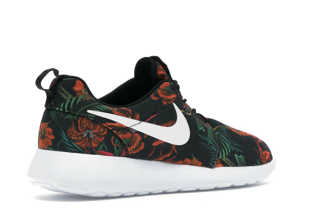 Vue 33 de Nike Roshe Run Floral Print Total Orange