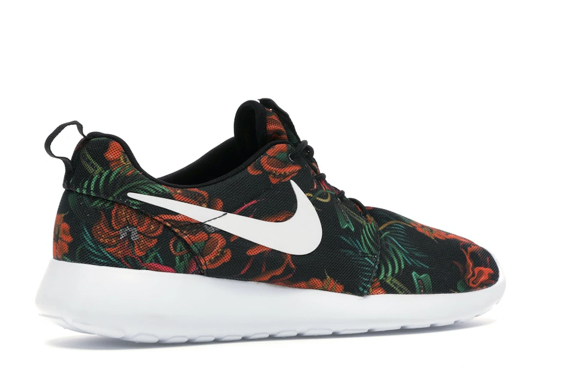Vue 34 de Nike Roshe Run Floral Print Total Orange