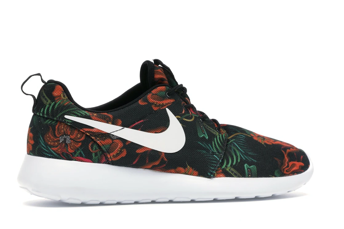 Vue 35 de Nike Roshe Run Floral Print Total Orange