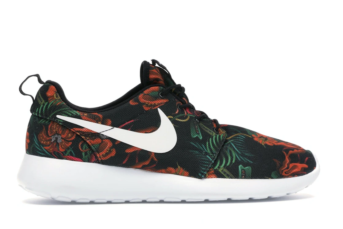 Vue 36 de Nike Roshe Run Floral Print Total Orange