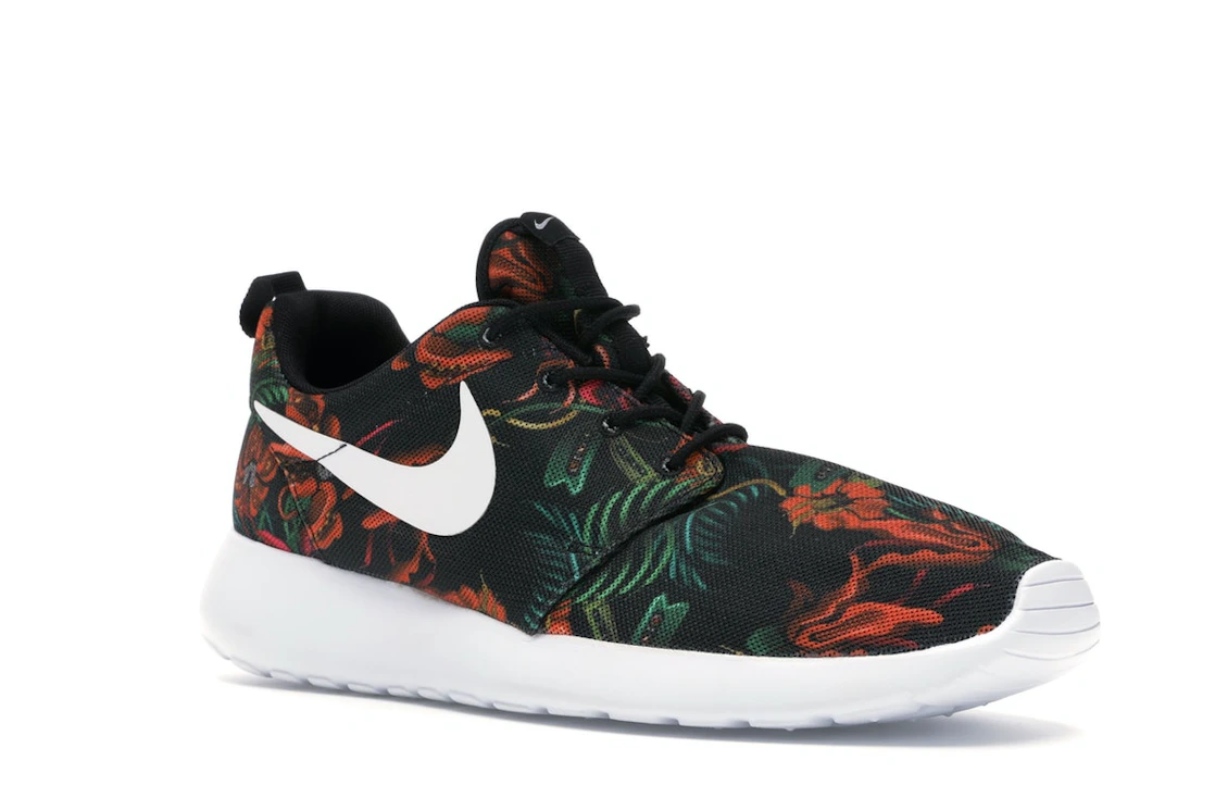 Vue 5 de Nike Roshe Run Floral Print Total Orange