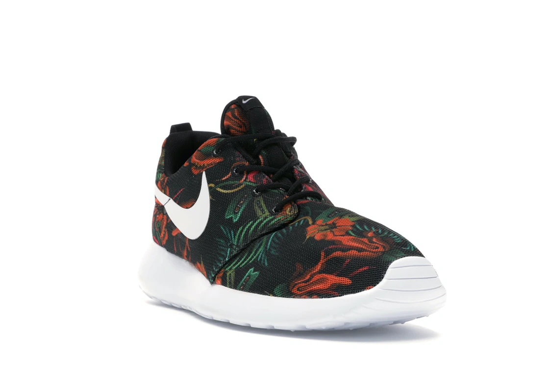 Vue 7 de Nike Roshe Run Floral Print Total Orange