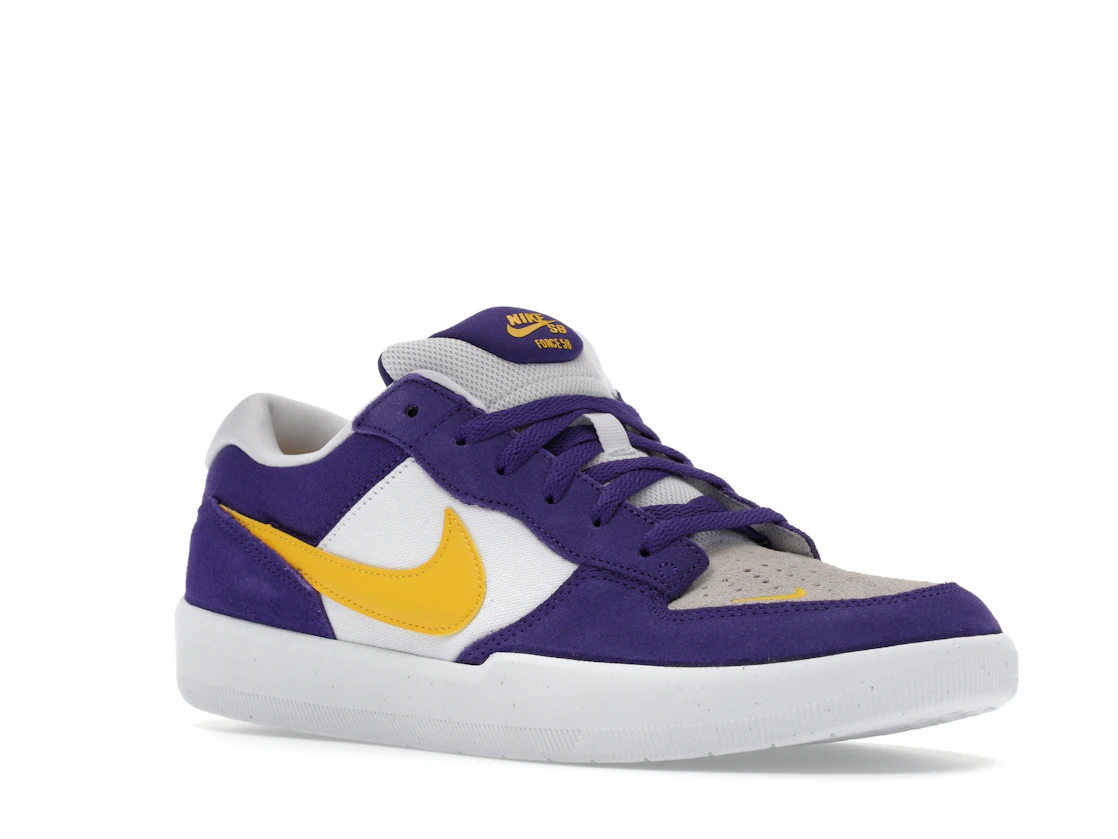 Vue 5 de Nike SB Force 58 Court Purple Amarillo