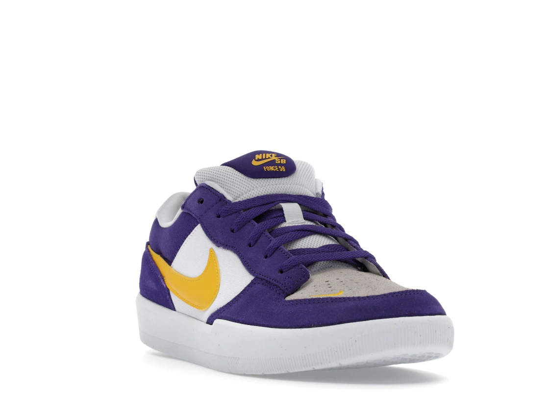 Vue 7 de Nike SB Force 58 Court Purple Amarillo