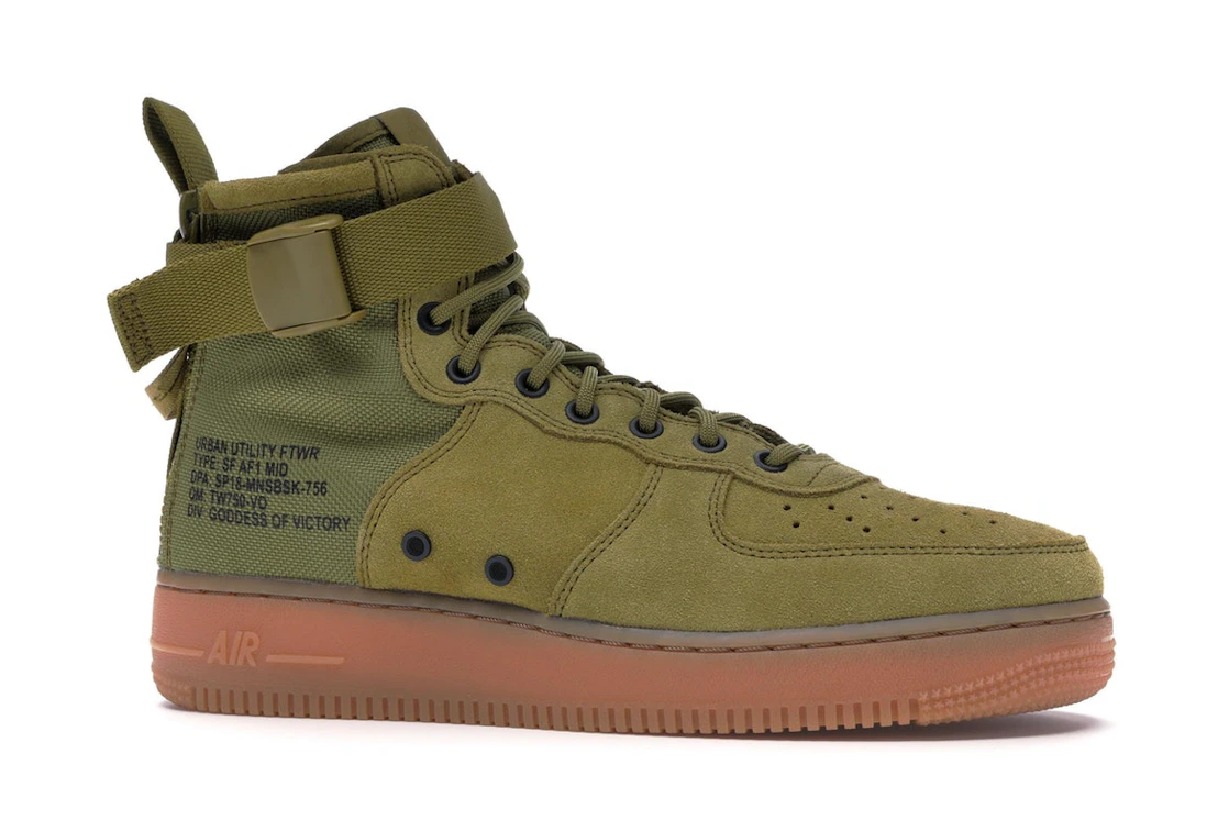 Vue 3 de Nike Sf Af1 Mid Desert Moss Desert Moss