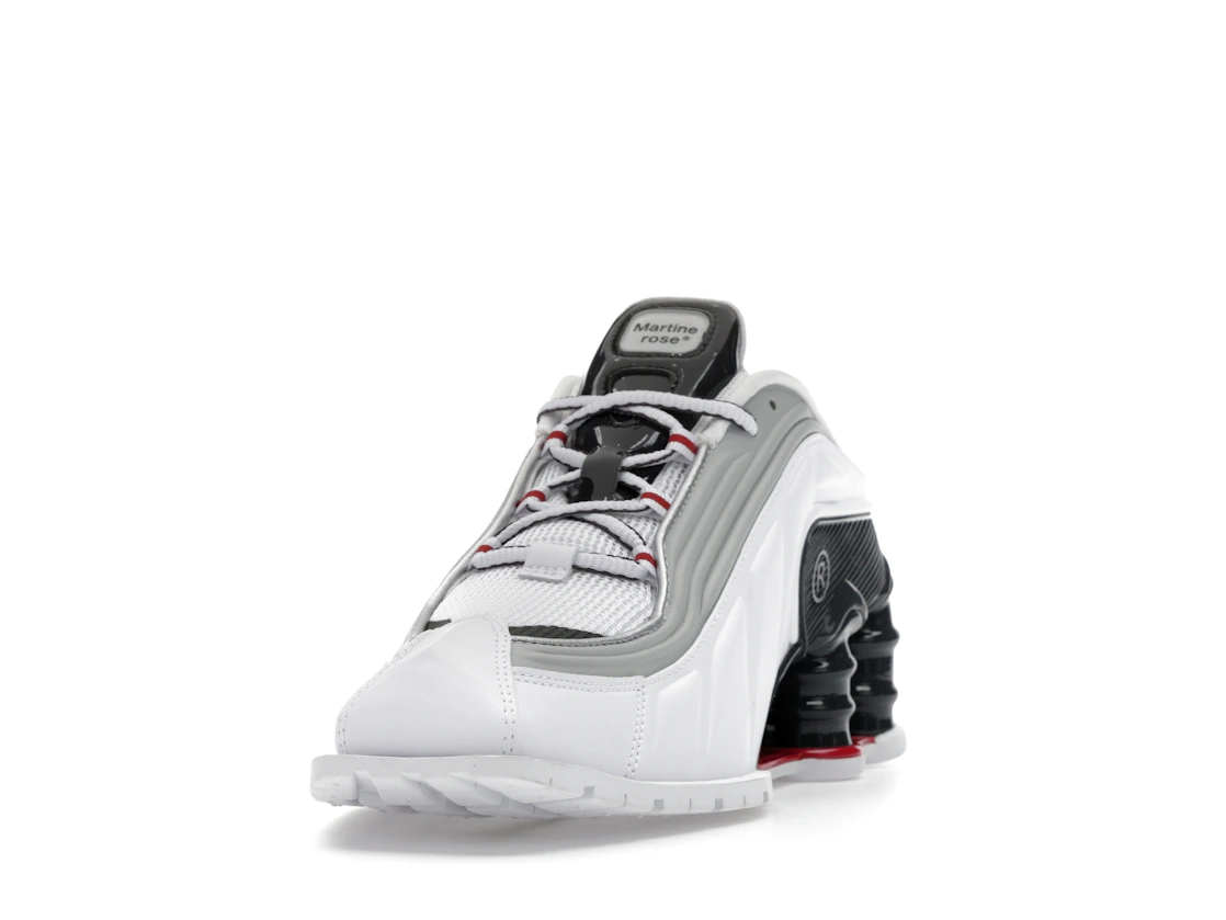 Vue 12 de Nike Shox MR4 Mule Martine Rose Metallic Platinum Varsity Red 