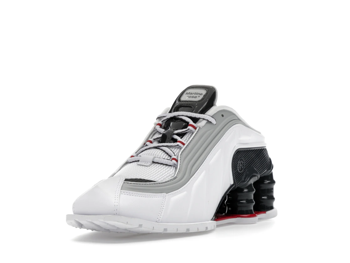 Vue 13 de Nike Shox MR4 Mule Martine Rose Metallic Platinum Varsity Red 