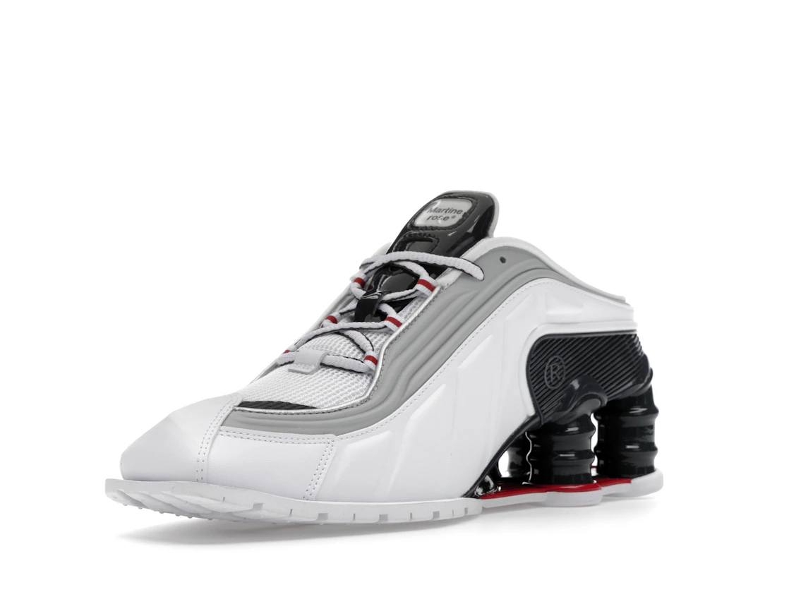 Vue 14 de Nike Shox MR4 Mule Martine Rose Metallic Platinum Varsity Red 