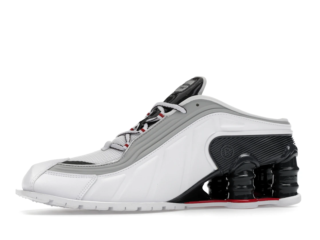 Vue 17 de Nike Shox MR4 Mule Martine Rose Metallic Platinum Varsity Red 