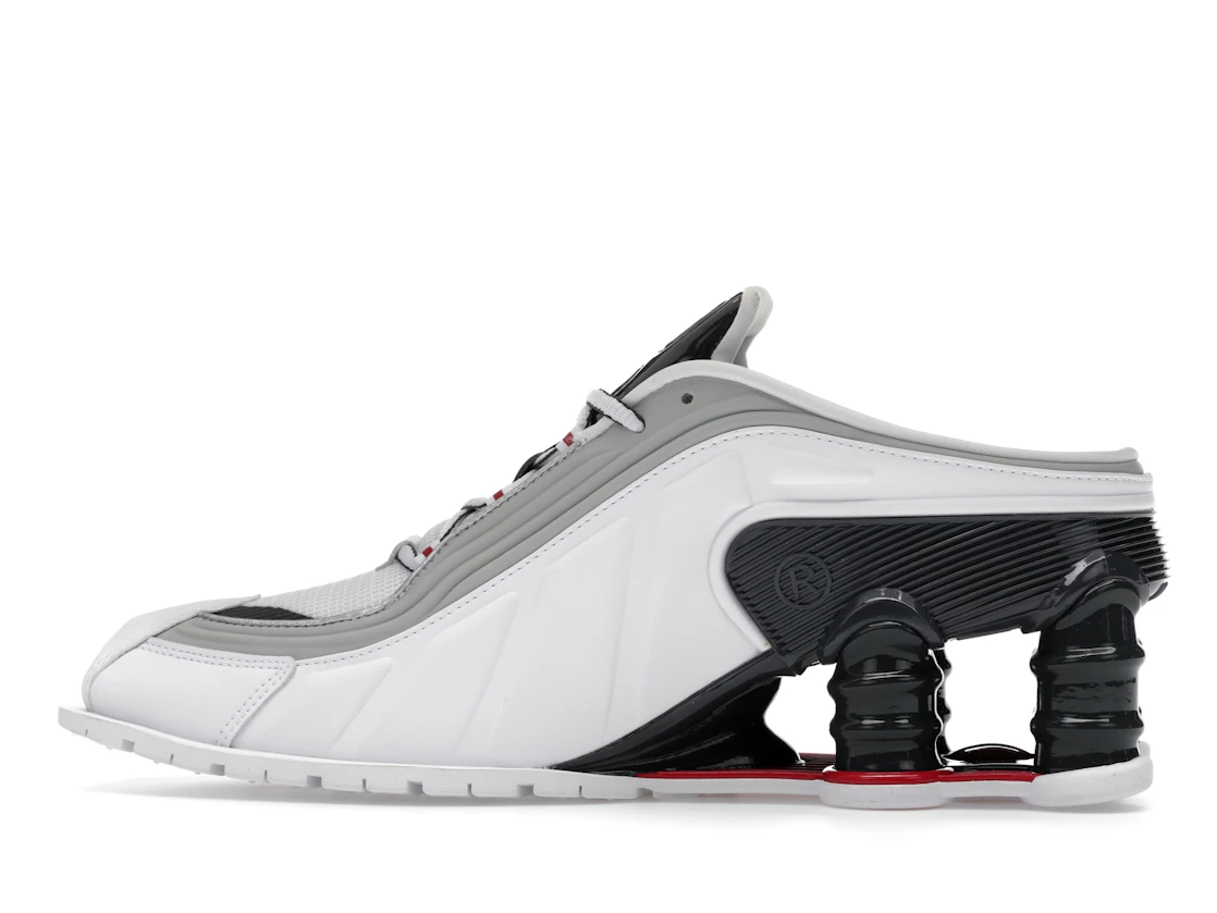 Vue 20 de Nike Shox MR4 Mule Martine Rose Metallic Platinum Varsity Red 